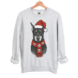 WINTER DOGS WITH SKULL/SANTA HAT SCARF