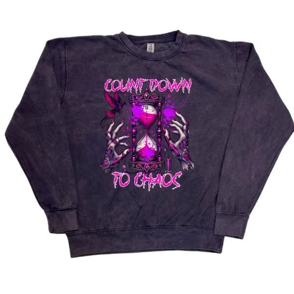 Countdown to Chaos Purple Mineral Wash Mix & Match Sweatpant/Jogger Set