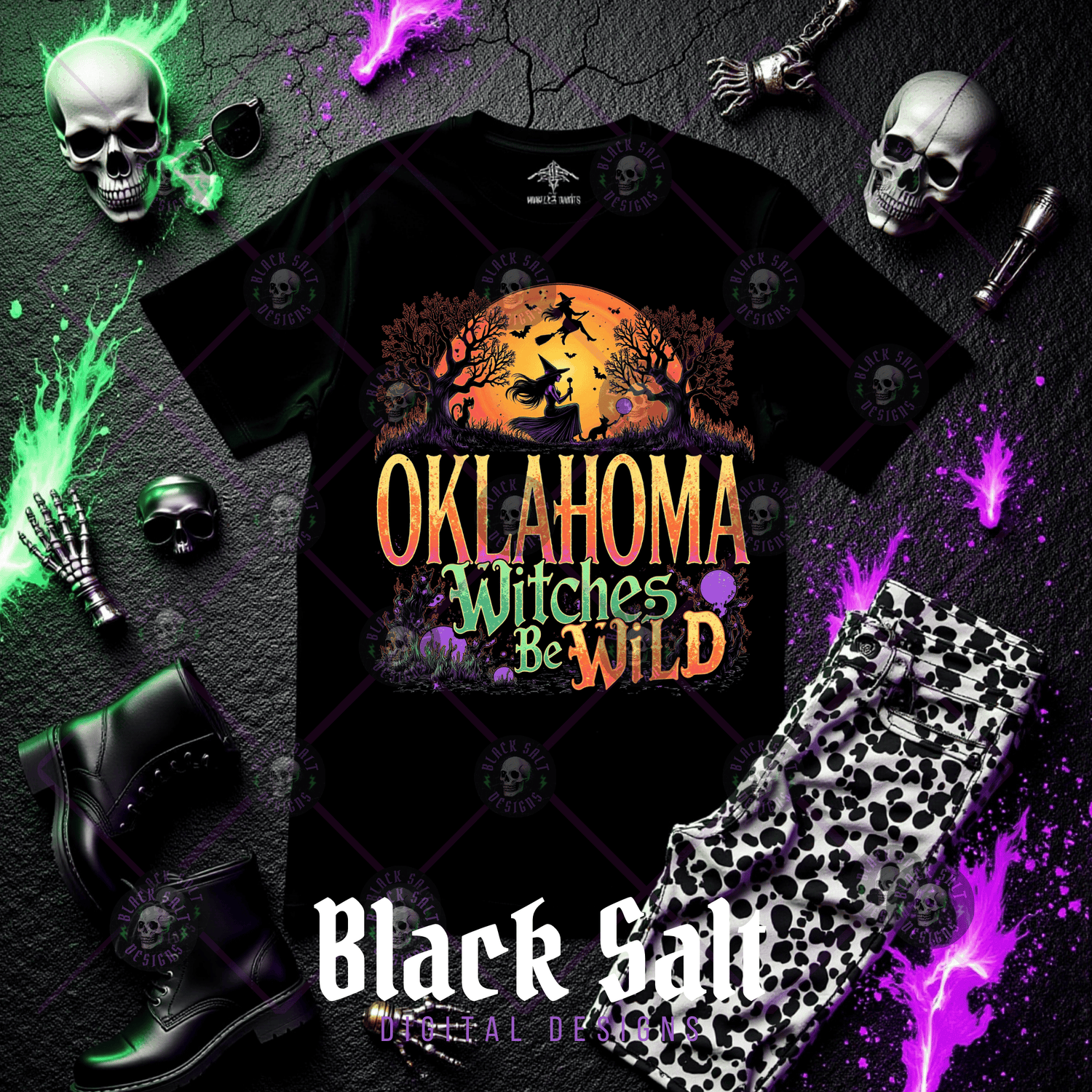 [STATE] Witches Be Wild Spooky Season SHIRT