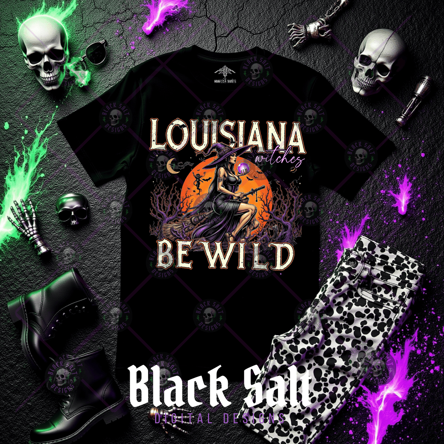 [STATE] Witches Be Wild Spooky Season SHIRT