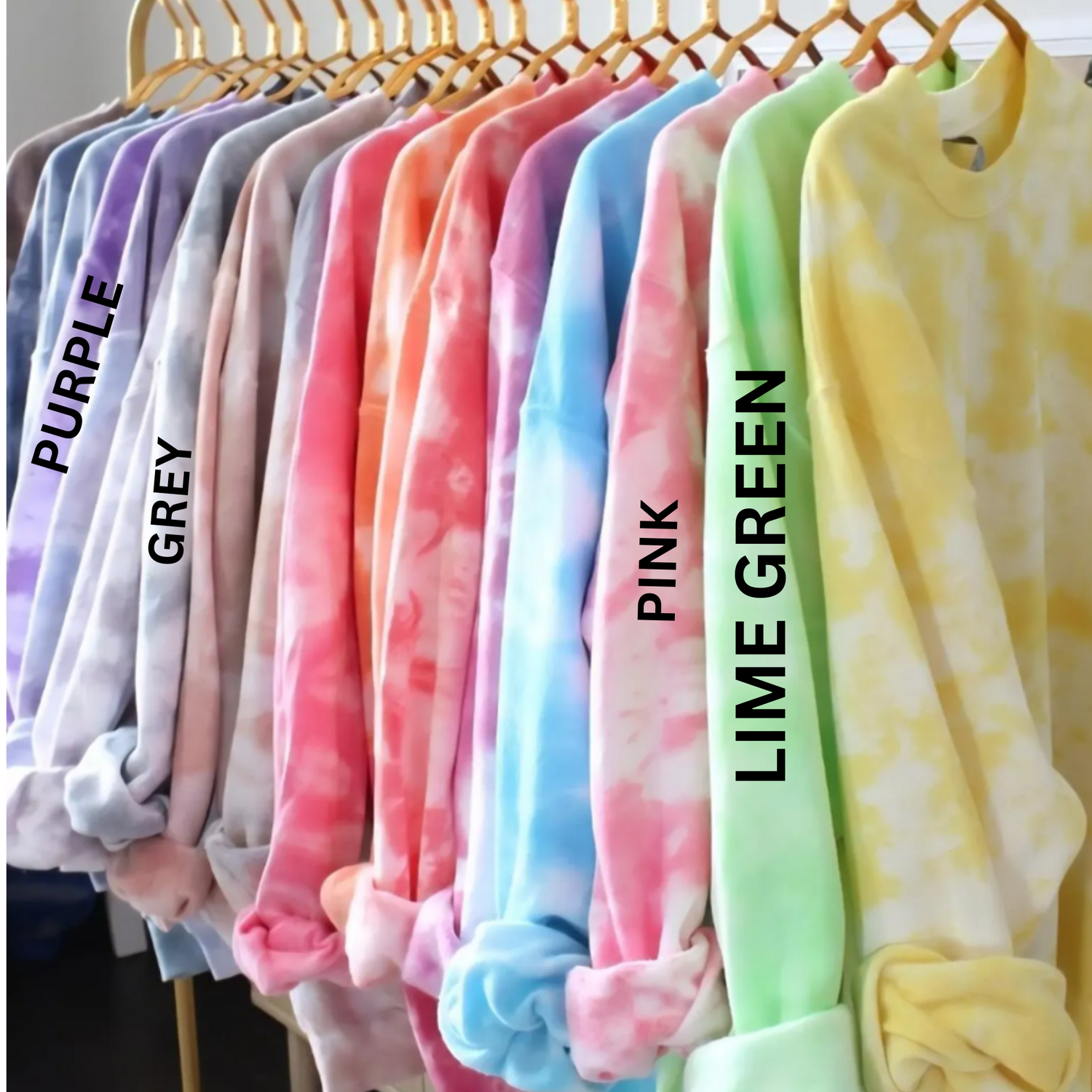 CUSTOM TIE DYE SWEATSHIRT, HOODIE + MATCHING SWEATPANTS