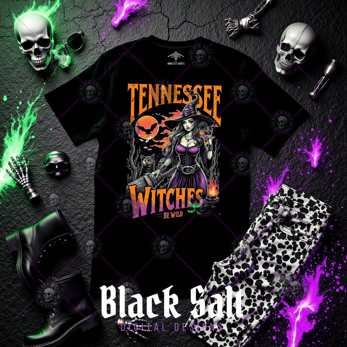 [STATE] Witches Be Wild Spooky Season HOODIE