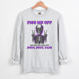 PISS ME OFF AGAIN & WE PLAY A GAME CALLED DUCT DUCT MARBLED TIE DYE OR ASH SWEATSHIRT/HOODIE (Copy)