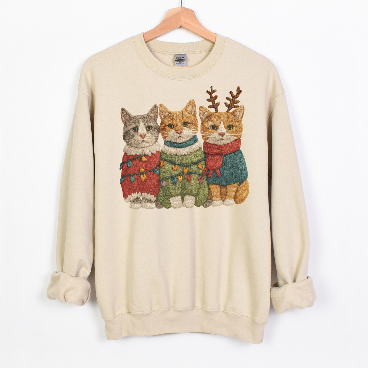 FAUX CROCHET THREE KITTENS