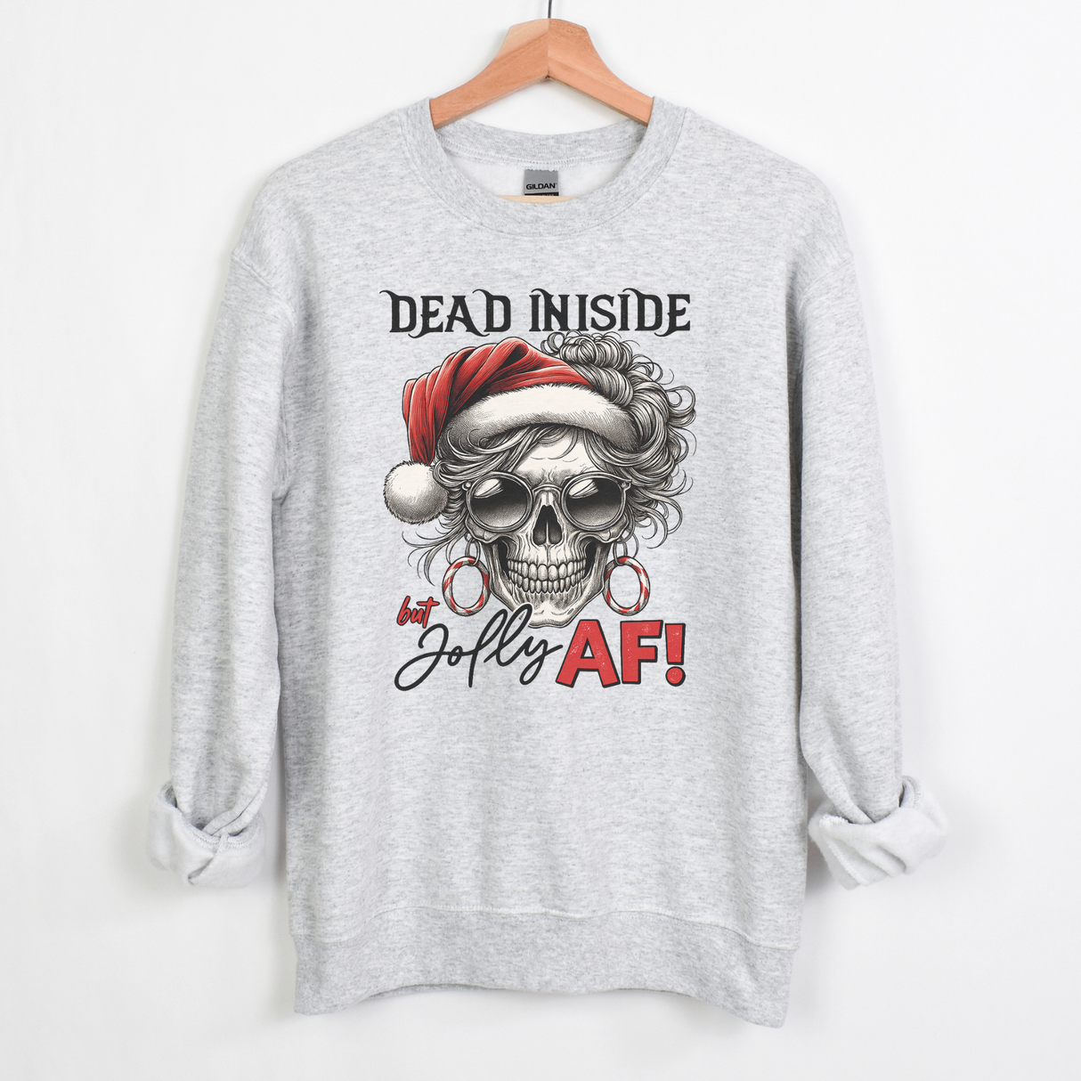 *NEW* DEAD INSIDE BUT JOLLY AF SKELETON CHRISTMAS