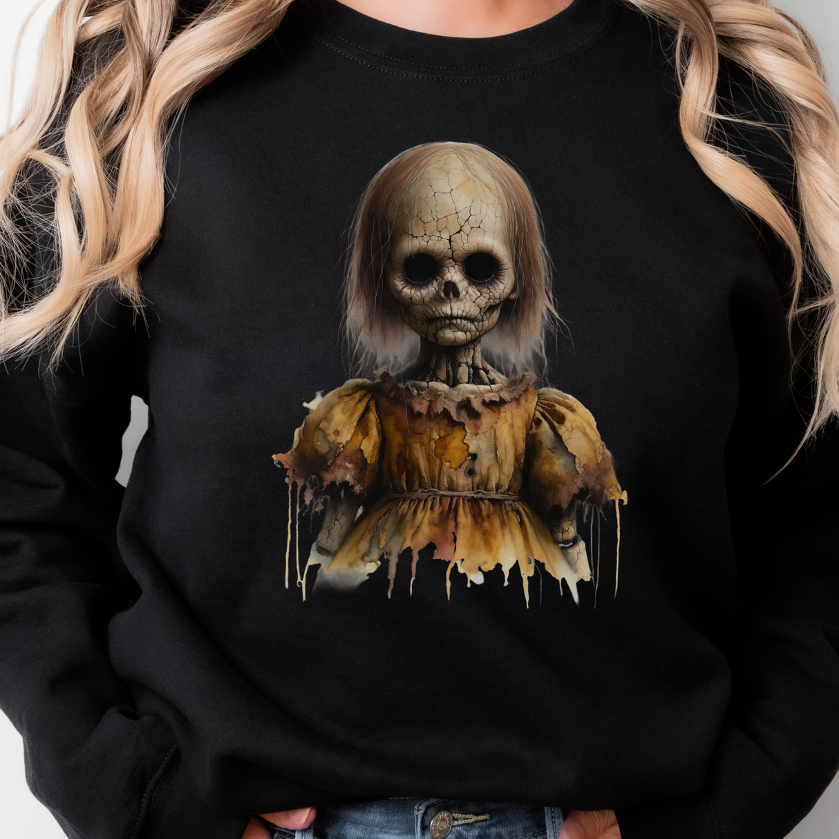 123. CREEPY OLD WOMAN DOLL